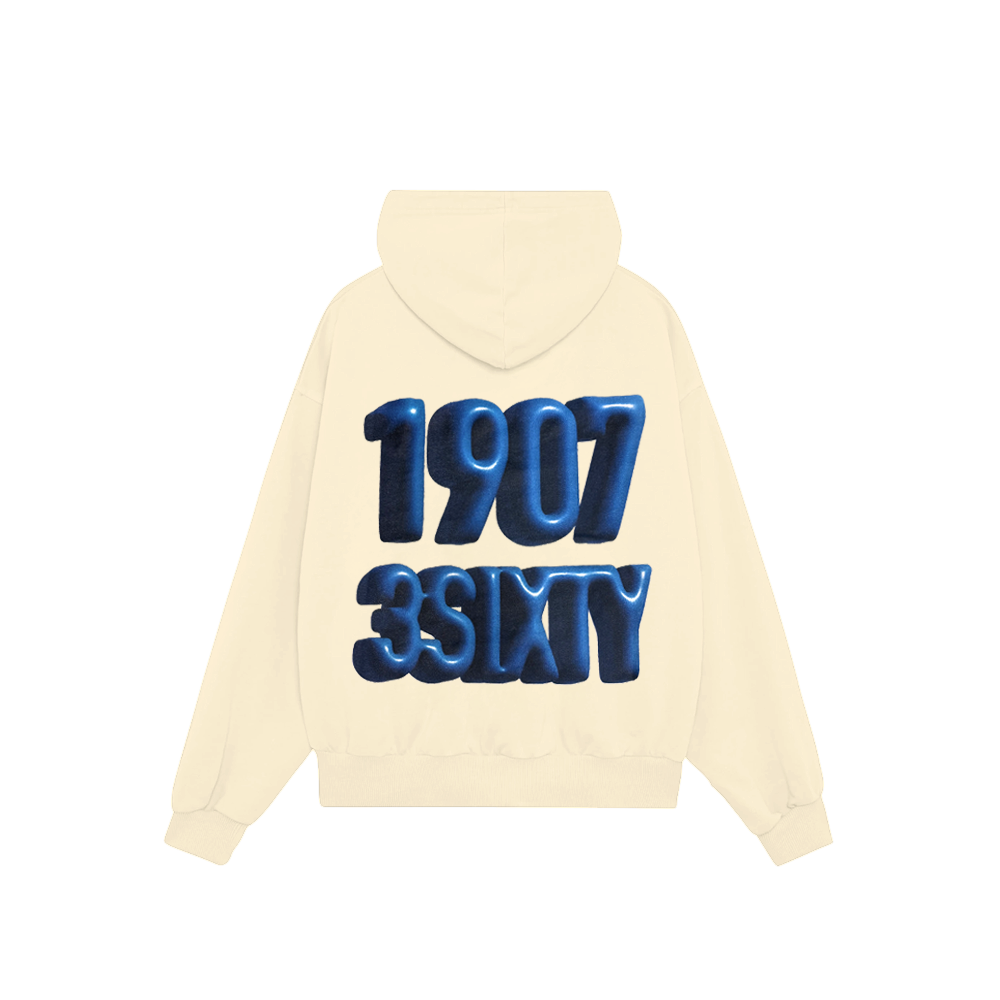 3sixty Como 1907 Hoodie - Cream