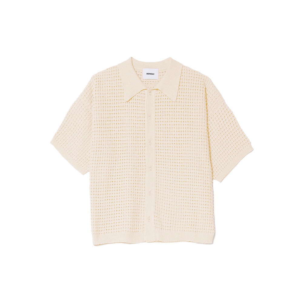 Bonsai Sponge Knit Shirt - White