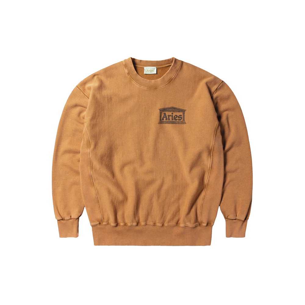 Aries Premium Aged Temple Sweatshirt - Caramel