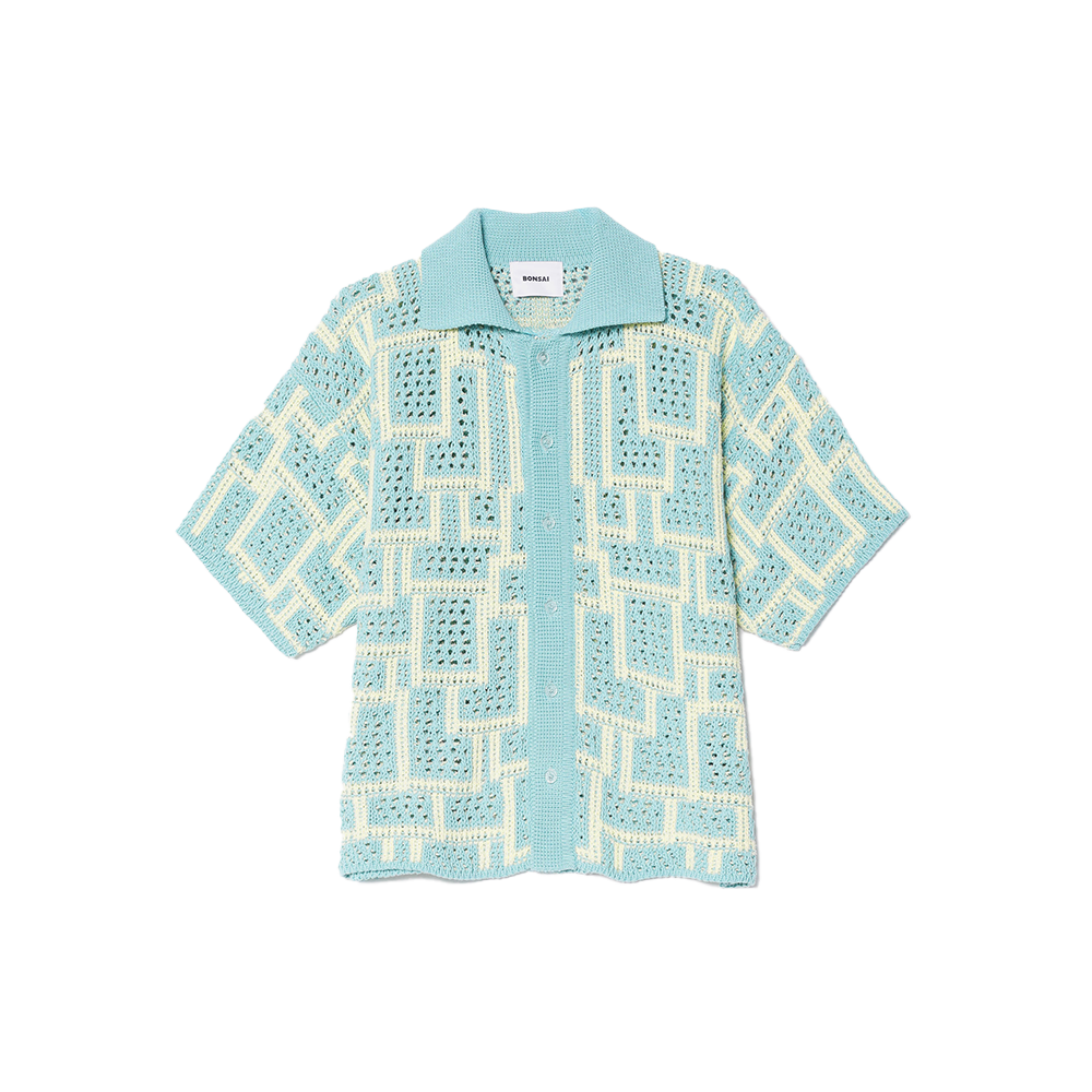 Bonsai Knit Shirt - Stone Blue