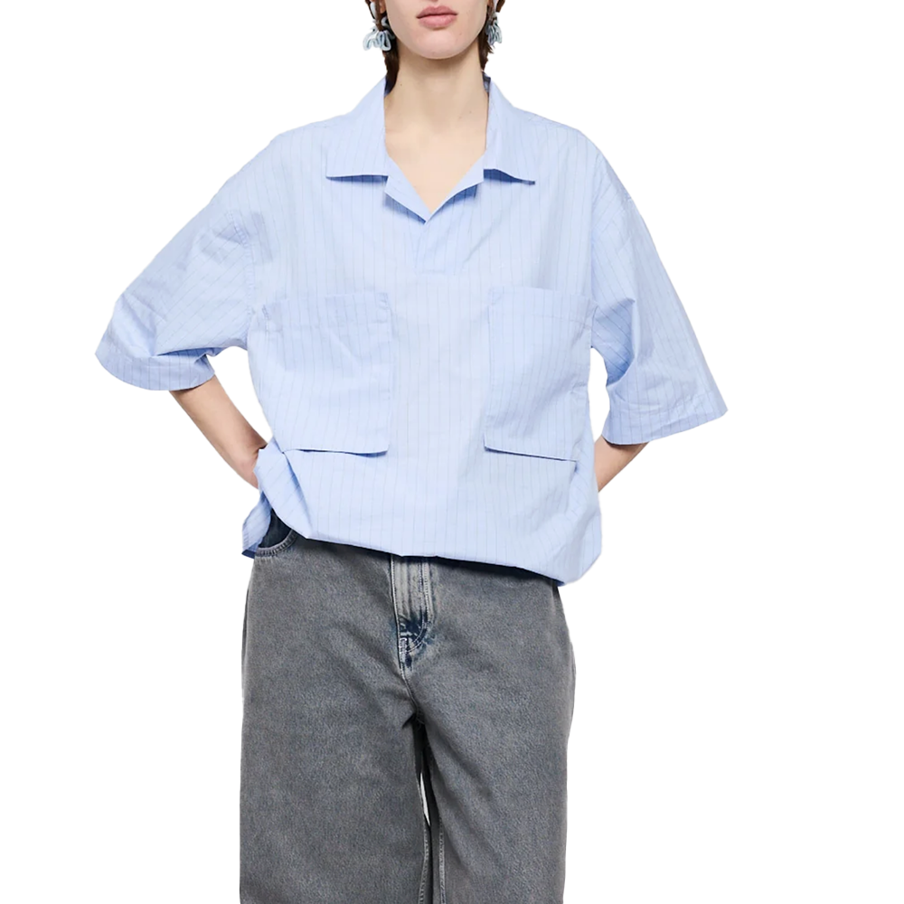 Bonsai Check polo shirt - Azure