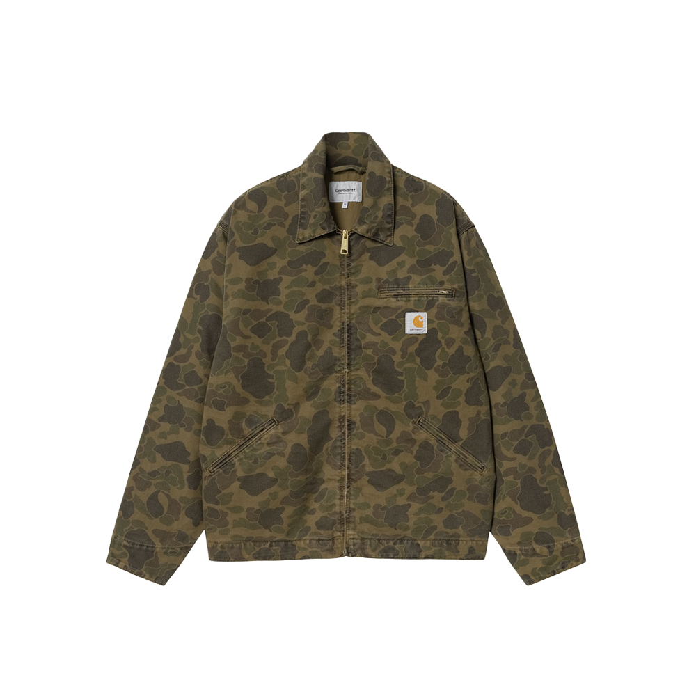 Carhartt WIP Duck Detroit Jacket - Camo duck Green/Office Green