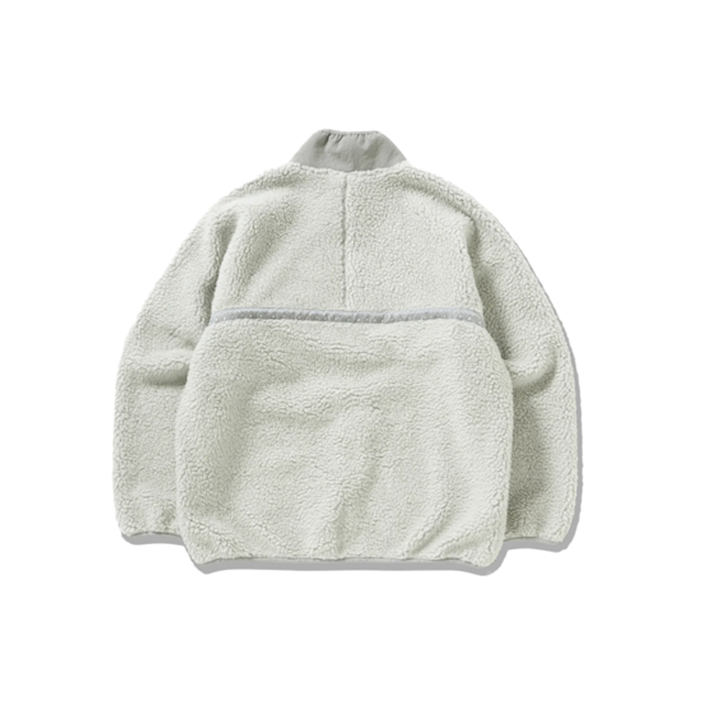 Gramicci x and wander JQ Tape Fleece Jacket - Light Grey