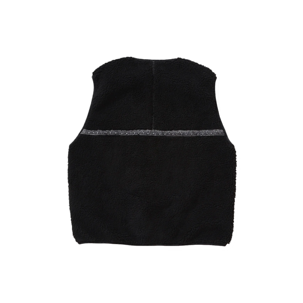 Gramicci x and wander JQ Tape Fleece Vest - Black