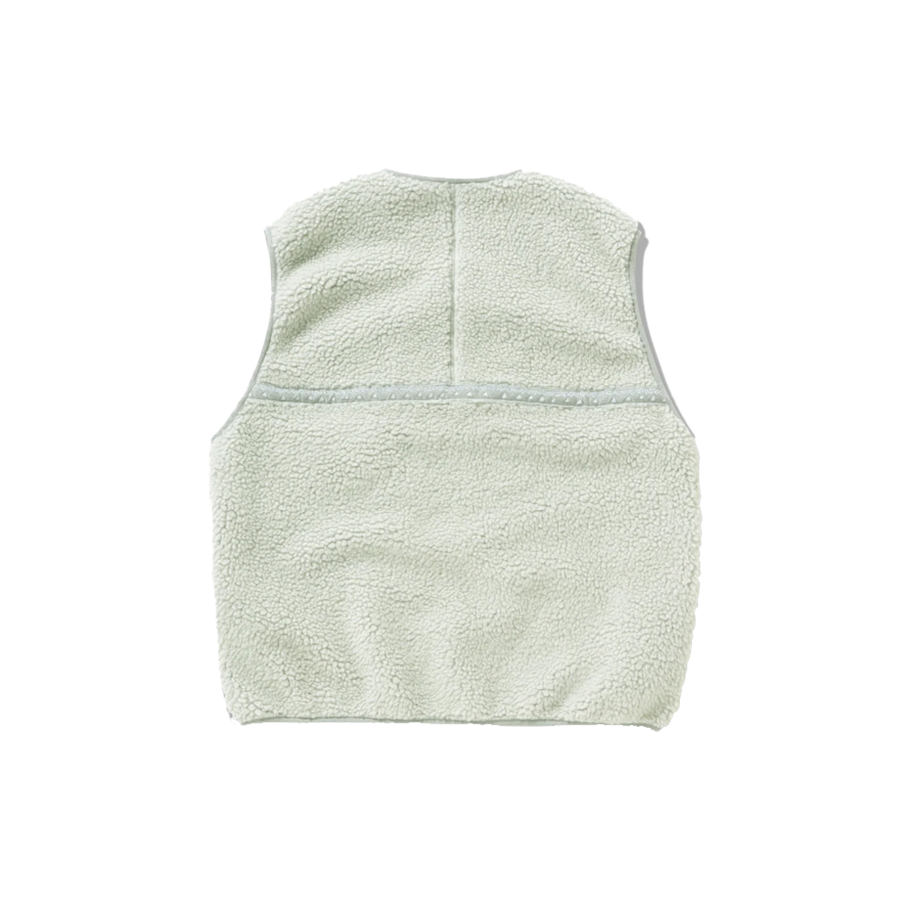 Gramicci x and wander JQ Tape Fleece Vest - Light Grey