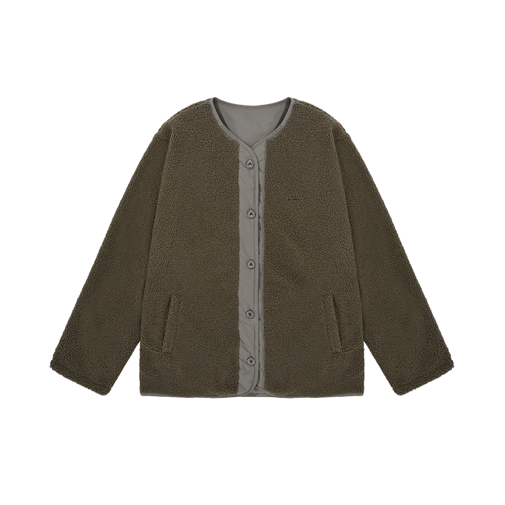 Kappy Reversible fleece jacket - khaki