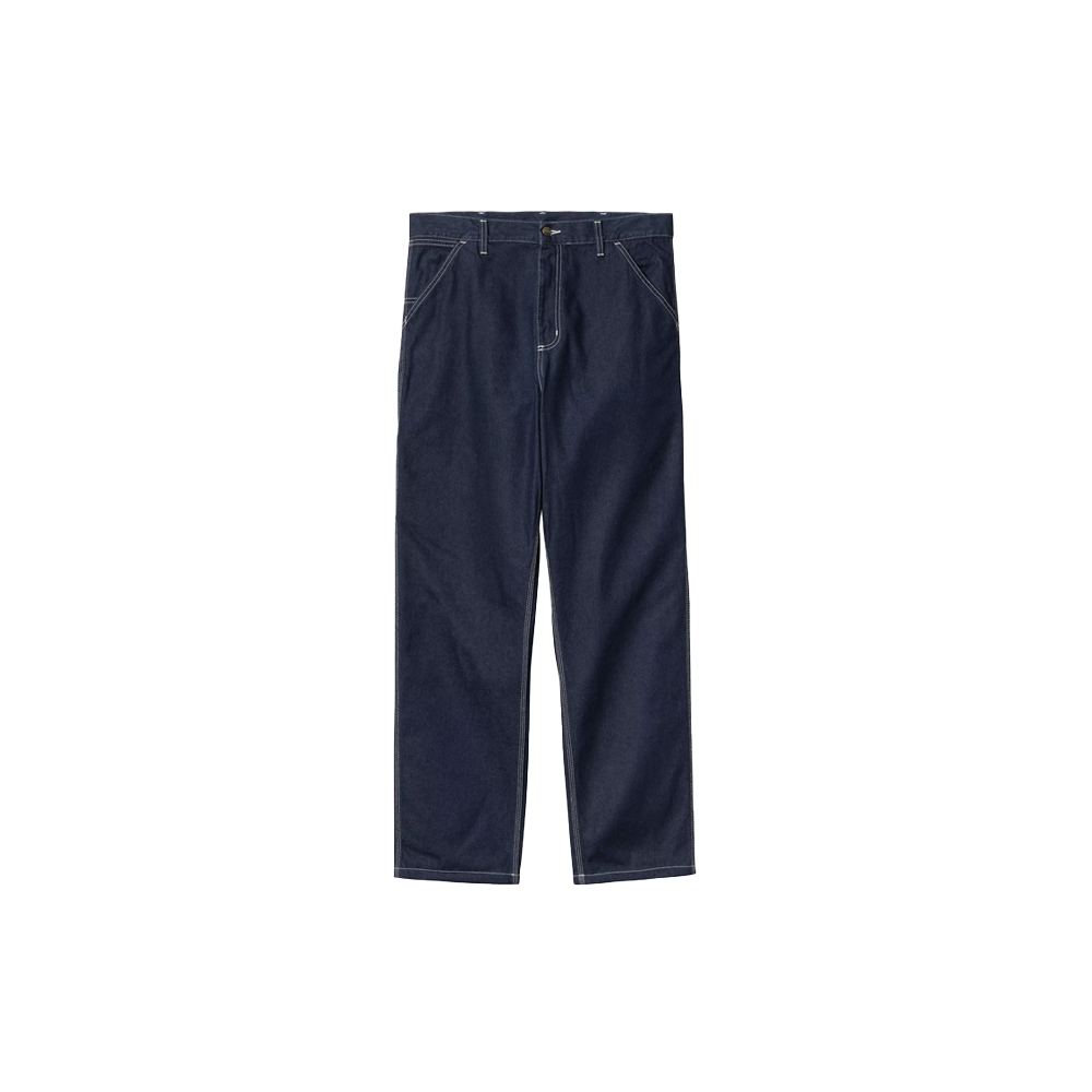 Carhartt WIP Single Knee Pant - Heart patch Blue (Rinsed)